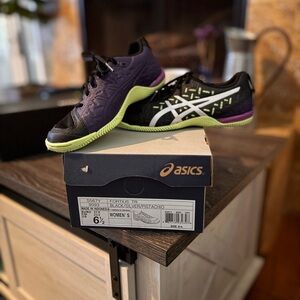 Asics Fortius TR Women's Sneakers - Black/ Silver/ Pistacho Green